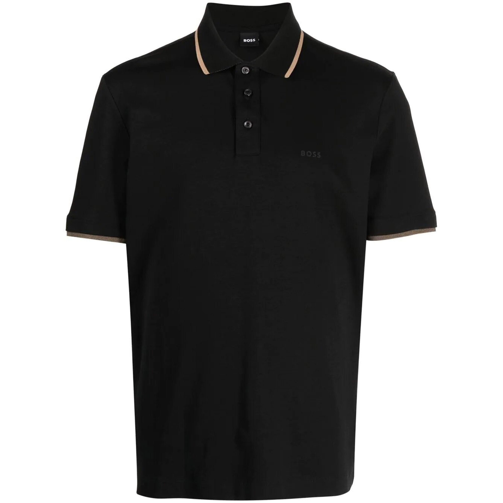 Men's black hugo shop boss polo shirt