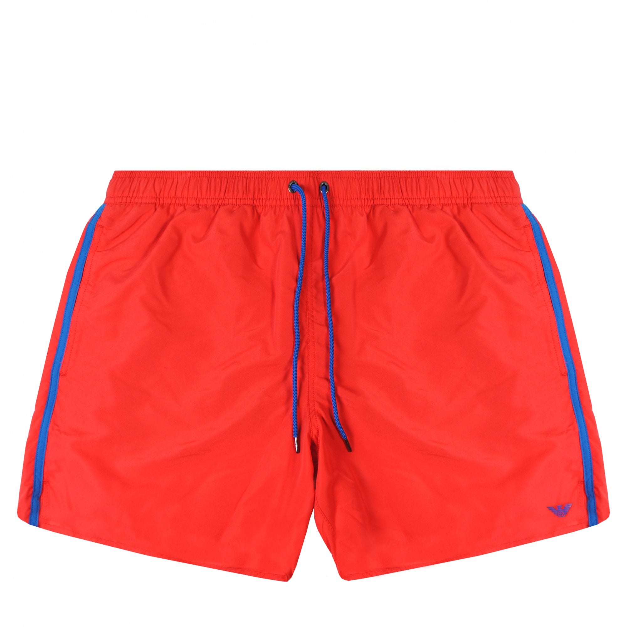 Emporio Armani Men's Logo Swim Shorts Red – Maison Threads