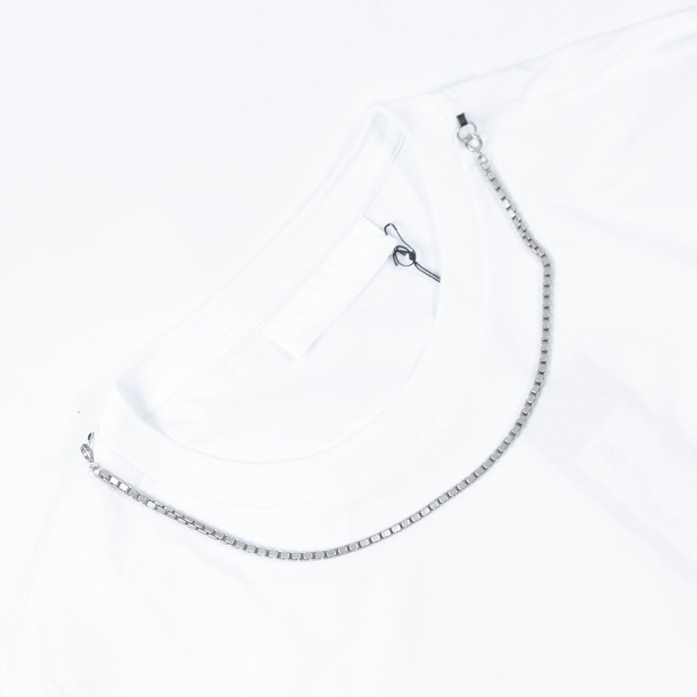 Neil Barrett Men's Neck Chain T-Shirt White – Maison Threads