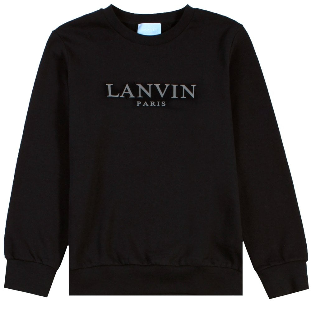 Lanvin Paris Boys Logo Sweatshirt Black – Maison Threads