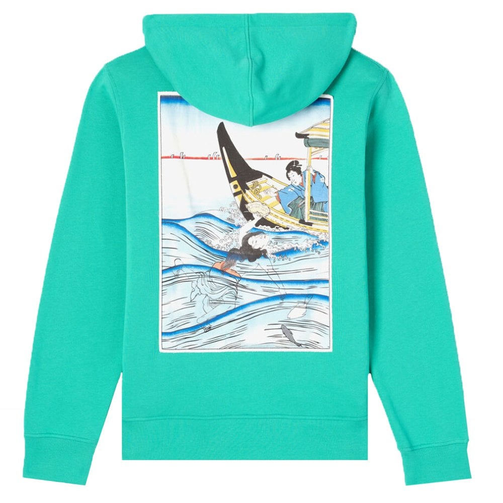 Kenzo Men s Diver Print Hoodie Green