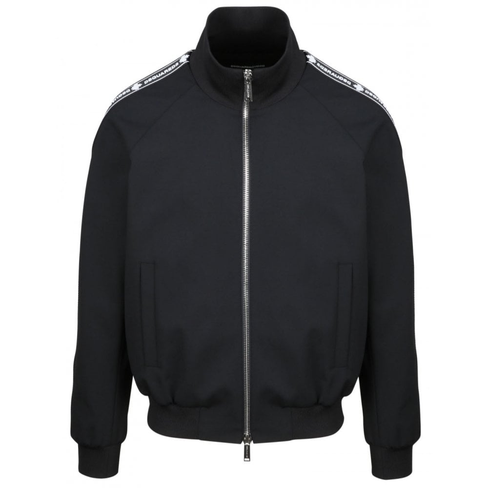 Dsquared2 Men s Tape Track Jacket Black