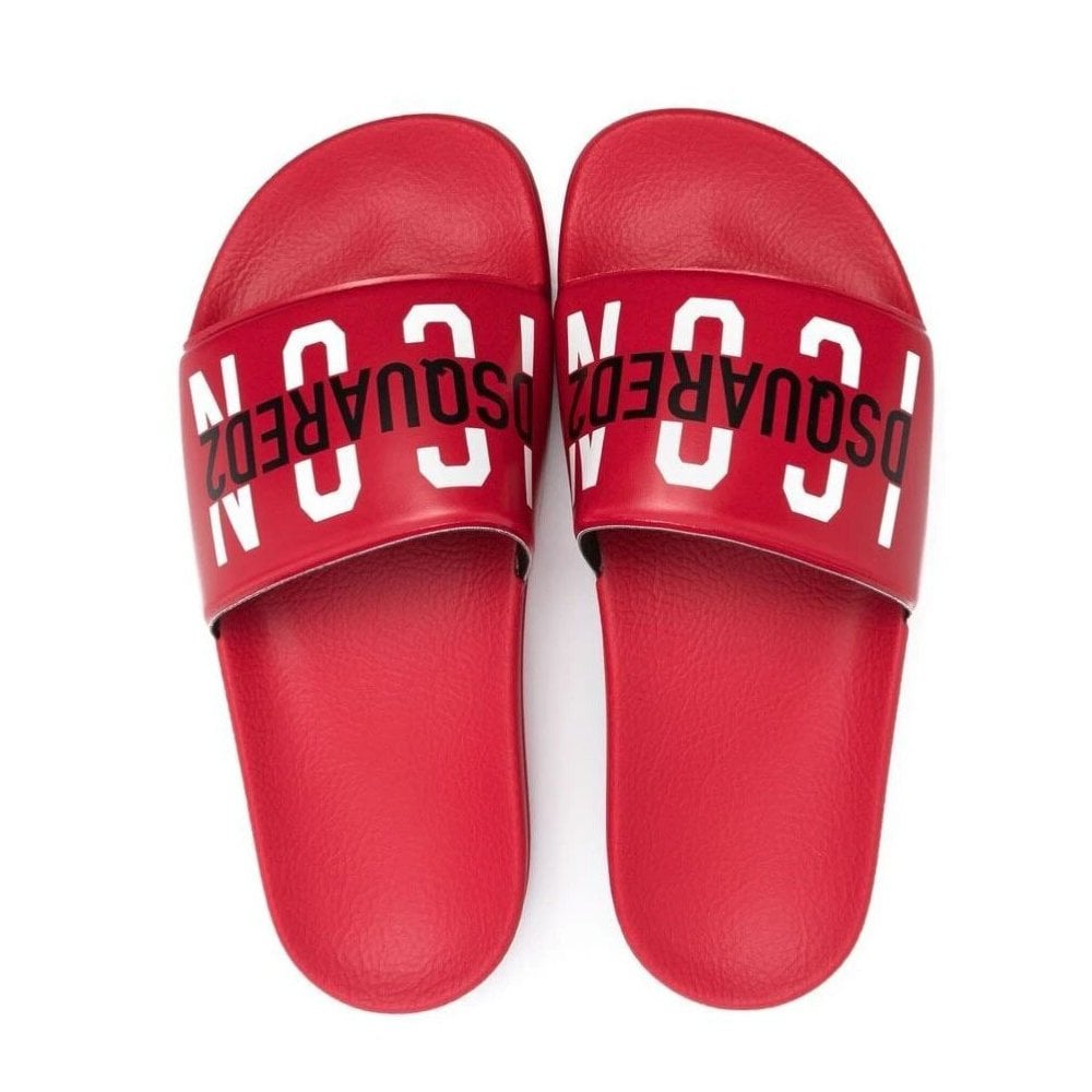 Red deals dsquared sliders