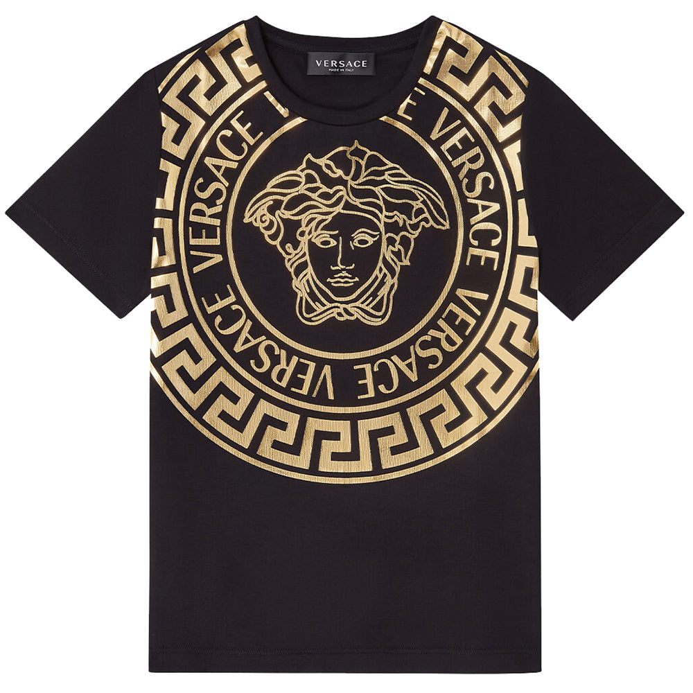 Versace Baby Boys Medusa Print T-Shirt Black