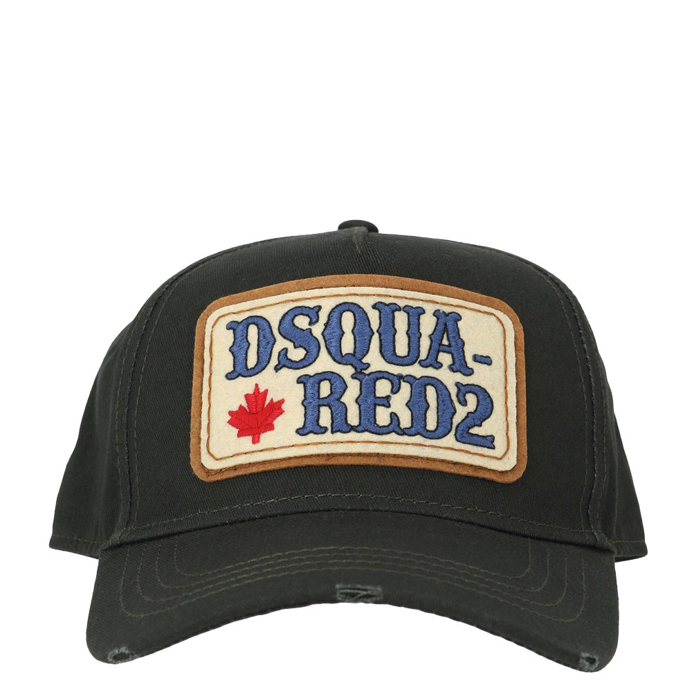 Dsquared2 Men s Patch Logo Cap Green Maison Threads