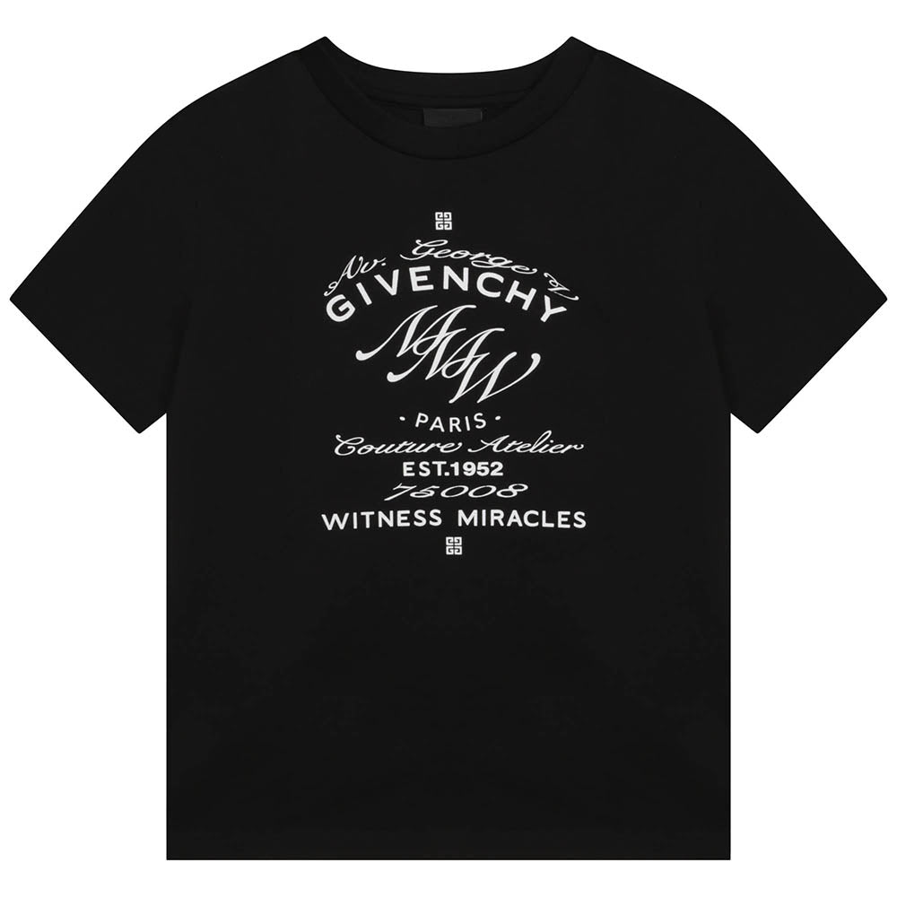 Givenchy paris outlet black t shirt