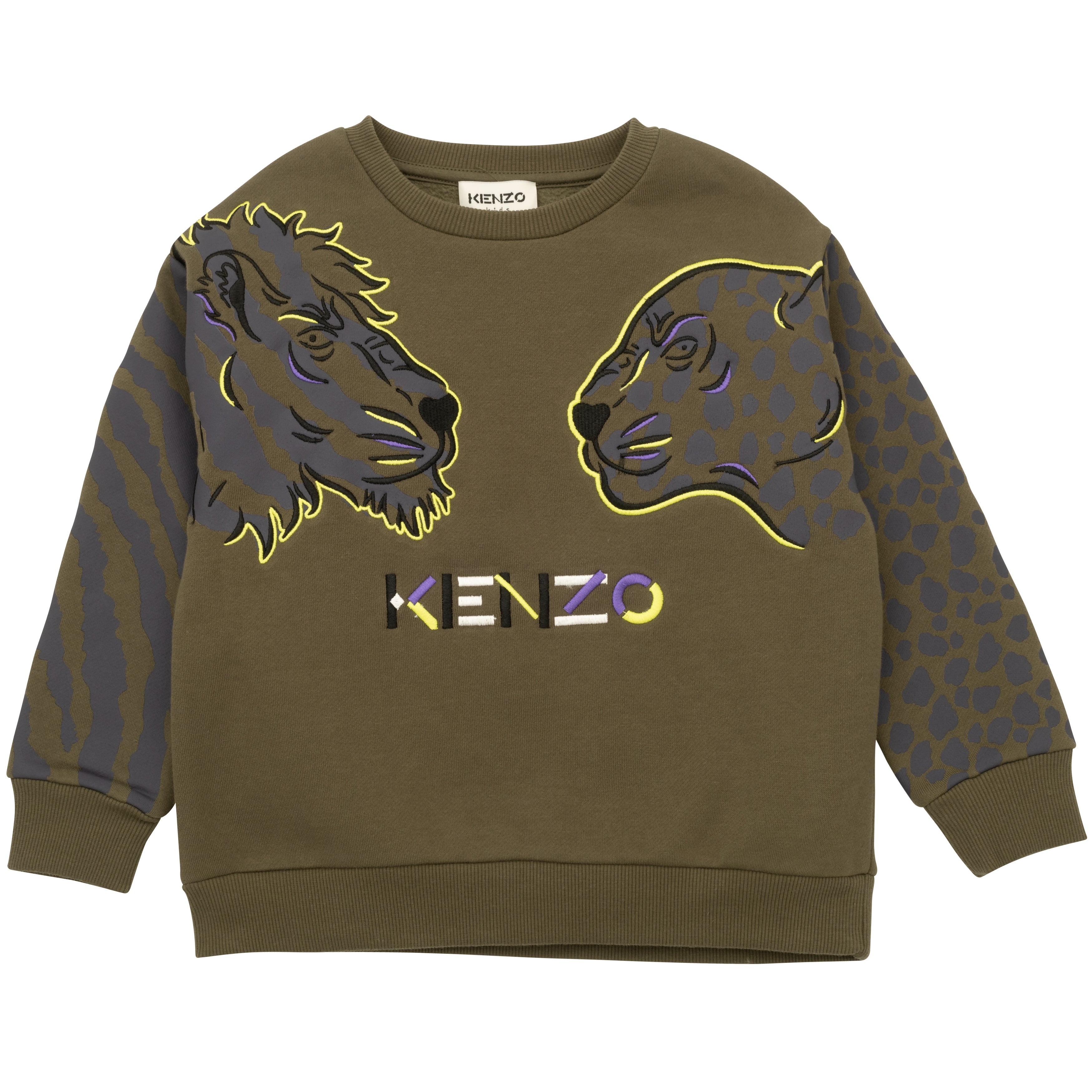 Kenzo green on sale tiger sweater