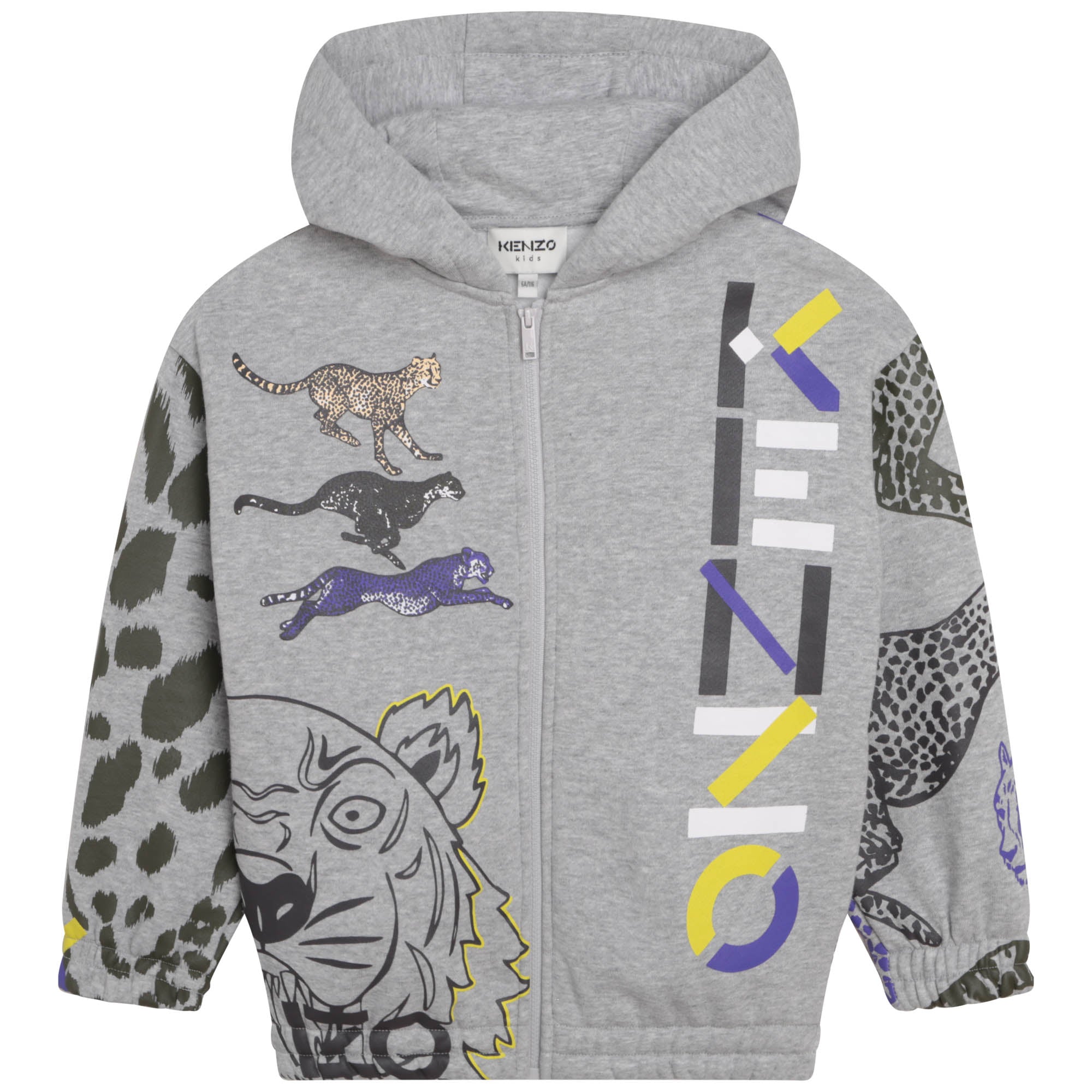 Kenzo multi logo hoodie hotsell