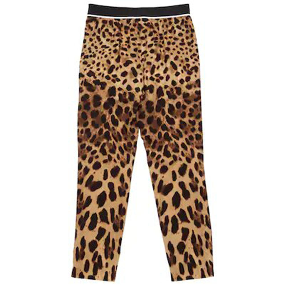 Leopard print chenille leggings - Dolce & Gabbana - Women