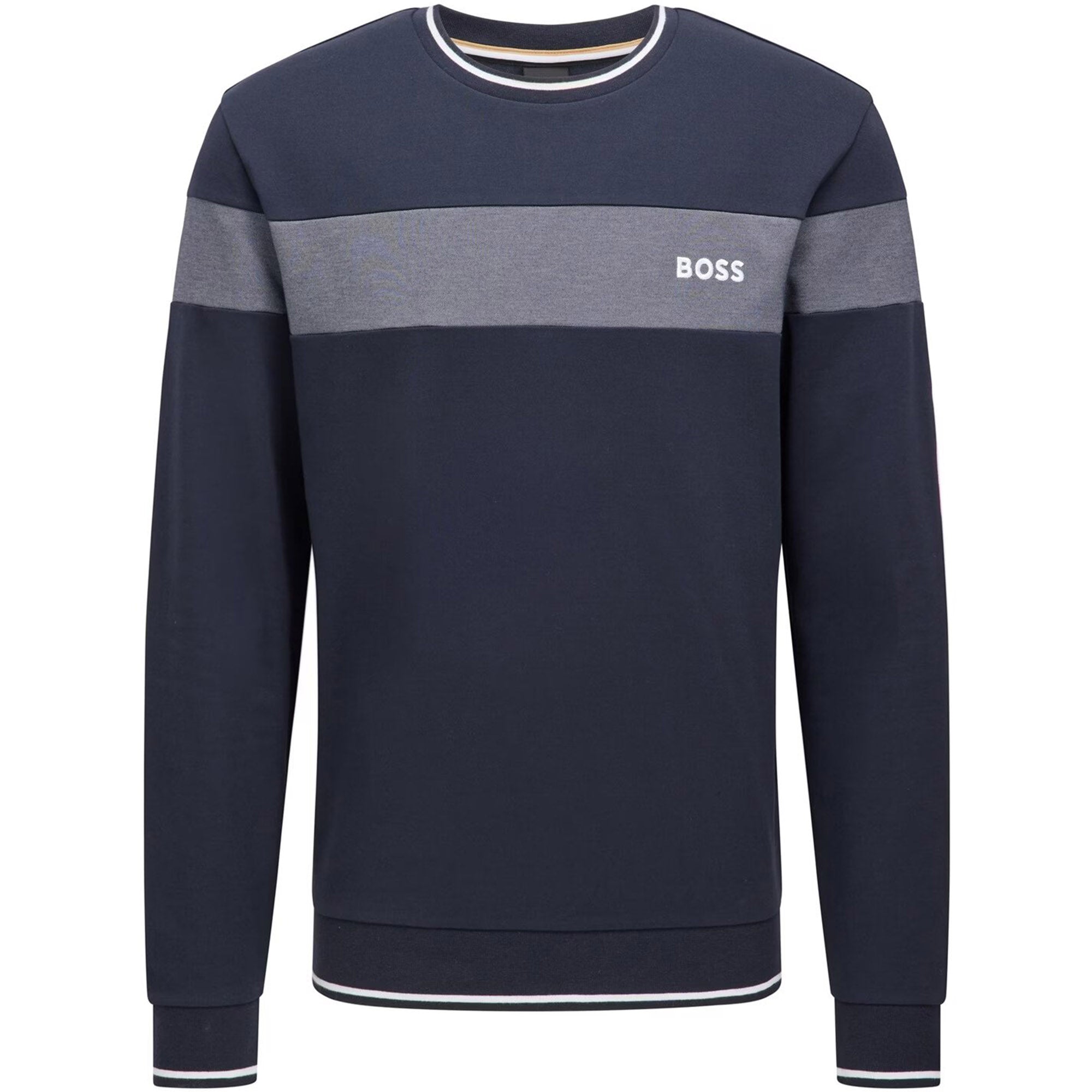 Hugo Boss Mens Logo Sweater Navy