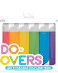 ooly Do-Overs Erasable Highlighter - set of 6