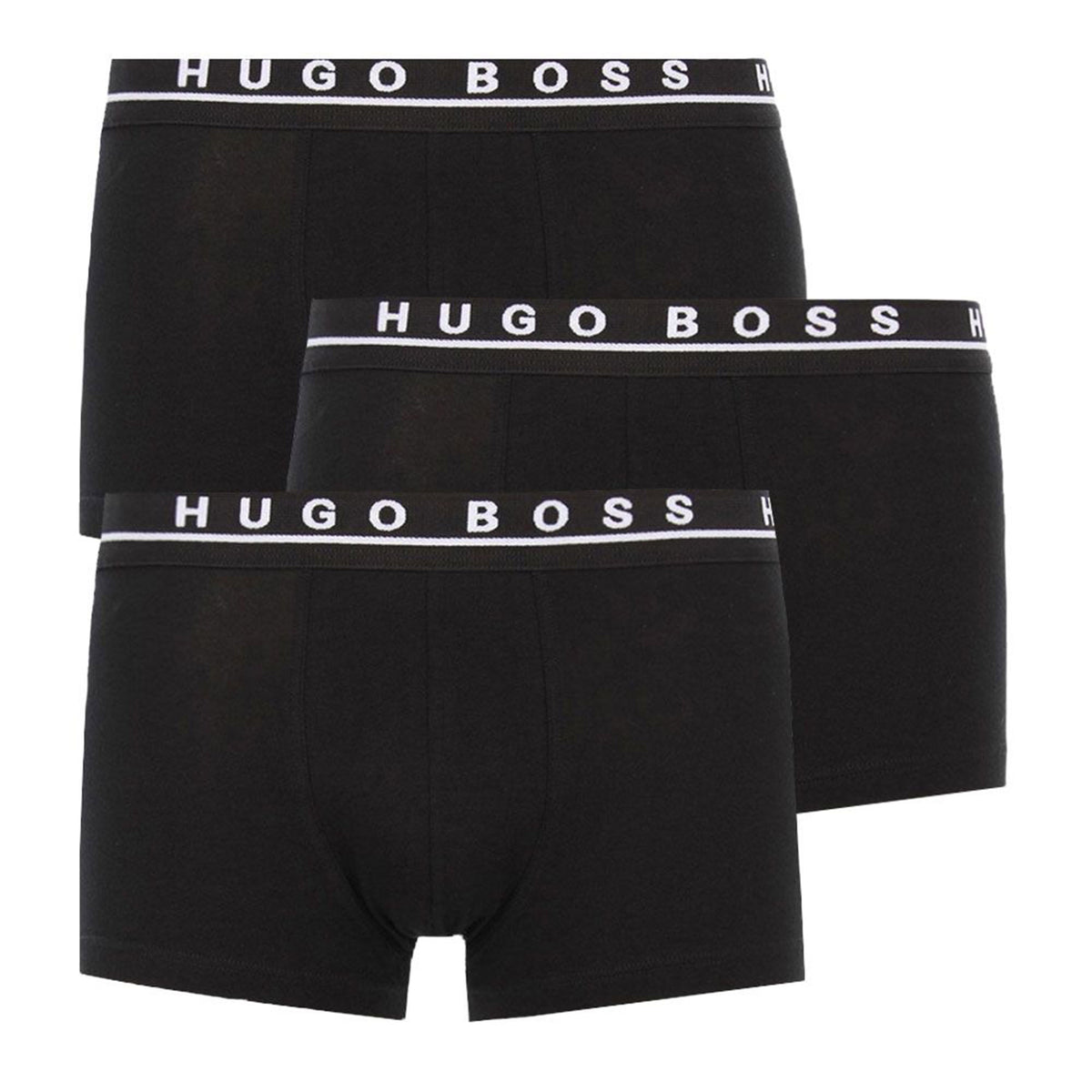 Hugo Boss Mens 3 Pack Boxers Black — Maison Threads