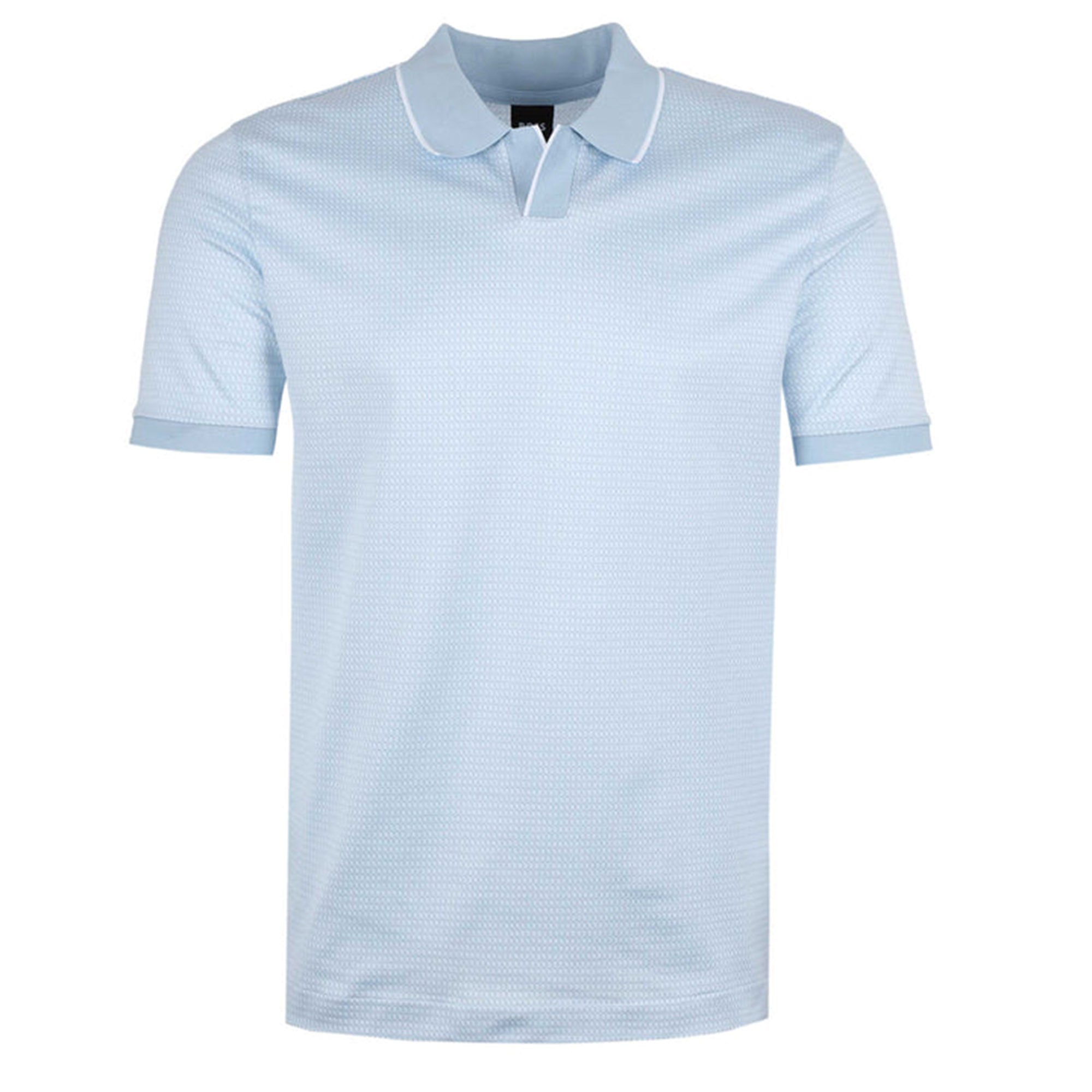 Hugo Boss Mens Johnny Collar Polo Shirt Blue