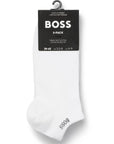 Hugo Boss Mens 5 Pack Cotton Socks White