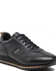 Hugo Boss Mens Parkour Running Sneakers Black