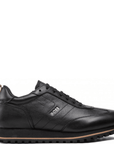 Hugo Boss Mens Parkour Running Sneakers Black