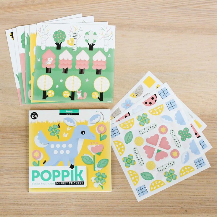 Poppik My First Sticker Cards | Forest