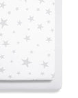 2 Pack Crib Fitted Sheets - Star