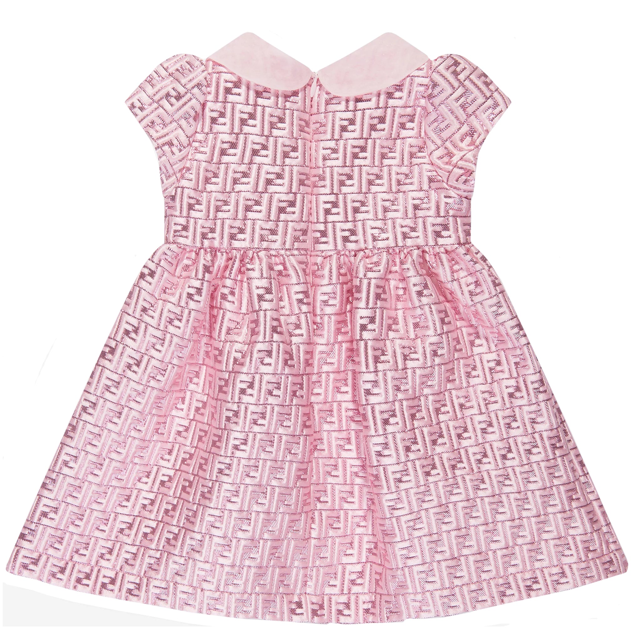 Fendi Baby Girls FF All Over Dress Pink