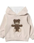 Fendi Baby Unisex Teddy Bear Hoodie Beige