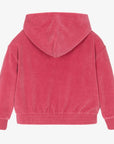 Tommy Hilfiger Girls Velour Hoodie Pink