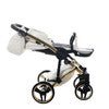 Junama  Fluo Individual 3 in 1 Travel System - White/Gold