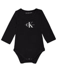 Calvin Klein Monogram Babygrow Black