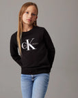 Calvin Klein Unisex Logo Sweatshirt Black