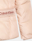 Calvin Klein Belted Fur Jacket Pink