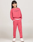 Tommy Hilfiger Logo Tracksuit Set Pink