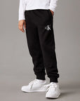 Calvin Klein Monogram Kids Unisex Joggers Black