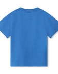 Boss Boys Logo Classic T-shirt in Blue