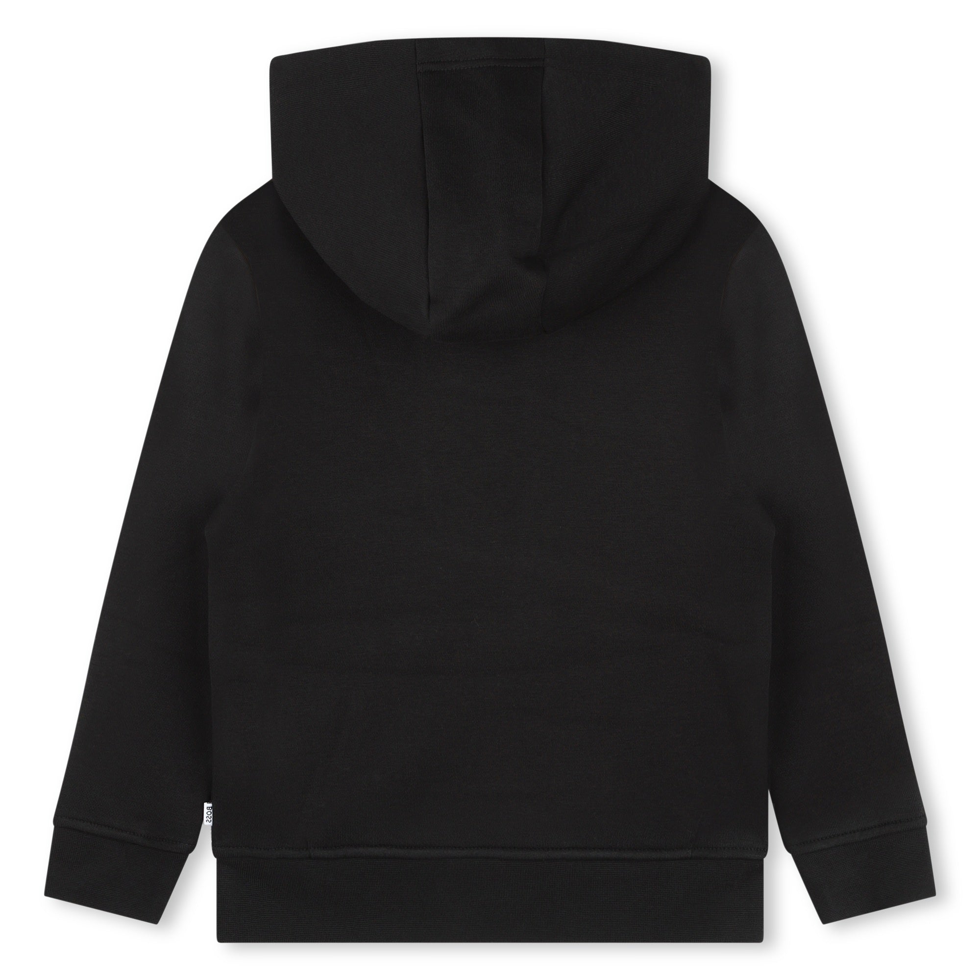 Boss Boys Three Colour Striped Hoodie in Black