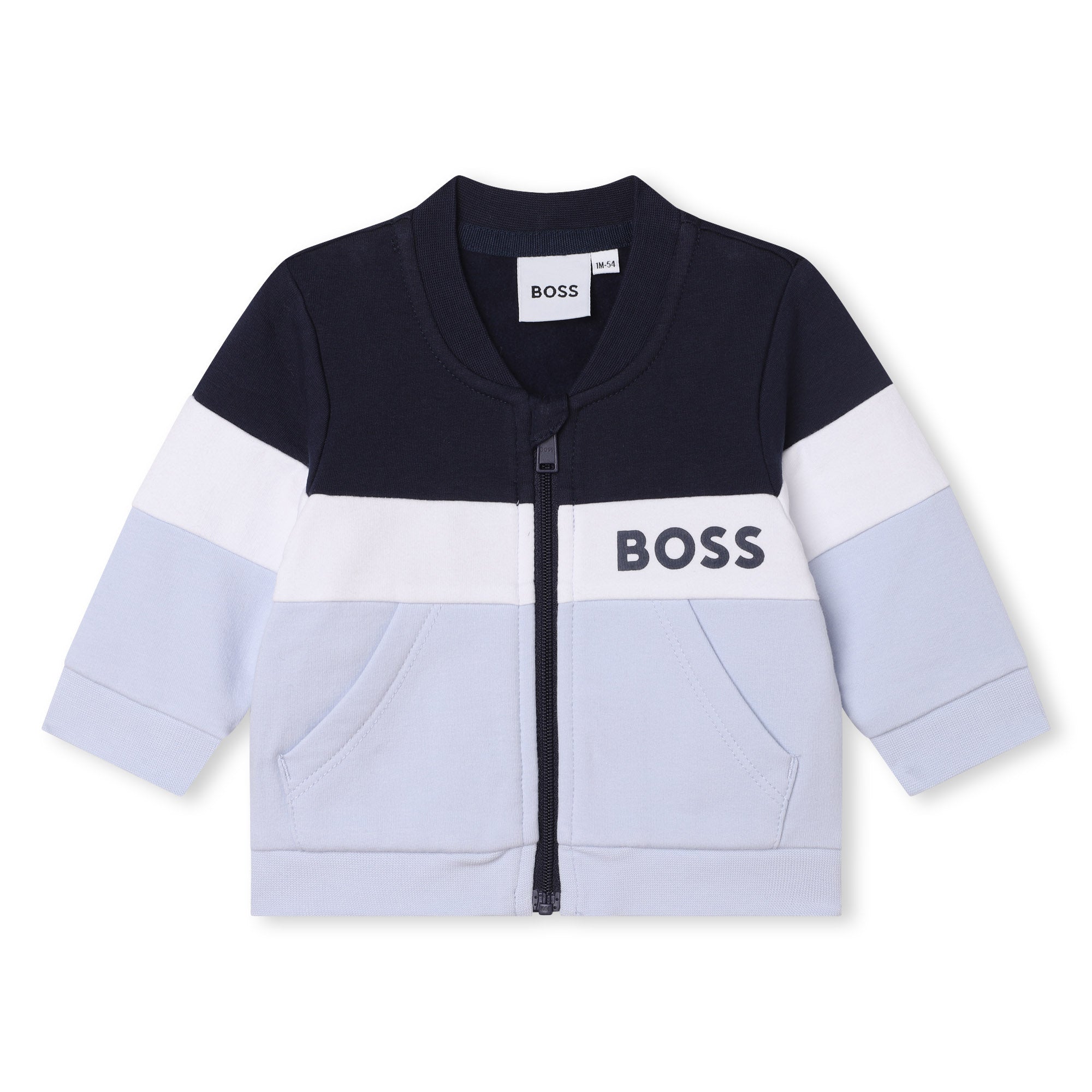 Boss Baby Boys Tracksuit Zip Top and Pants Set in Pale Blue