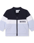 Boss Baby Boys Tracksuit Zip Top and Pants Set in Pale Blue