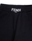 Fendi Boys Sweatpants FF Monogram Black