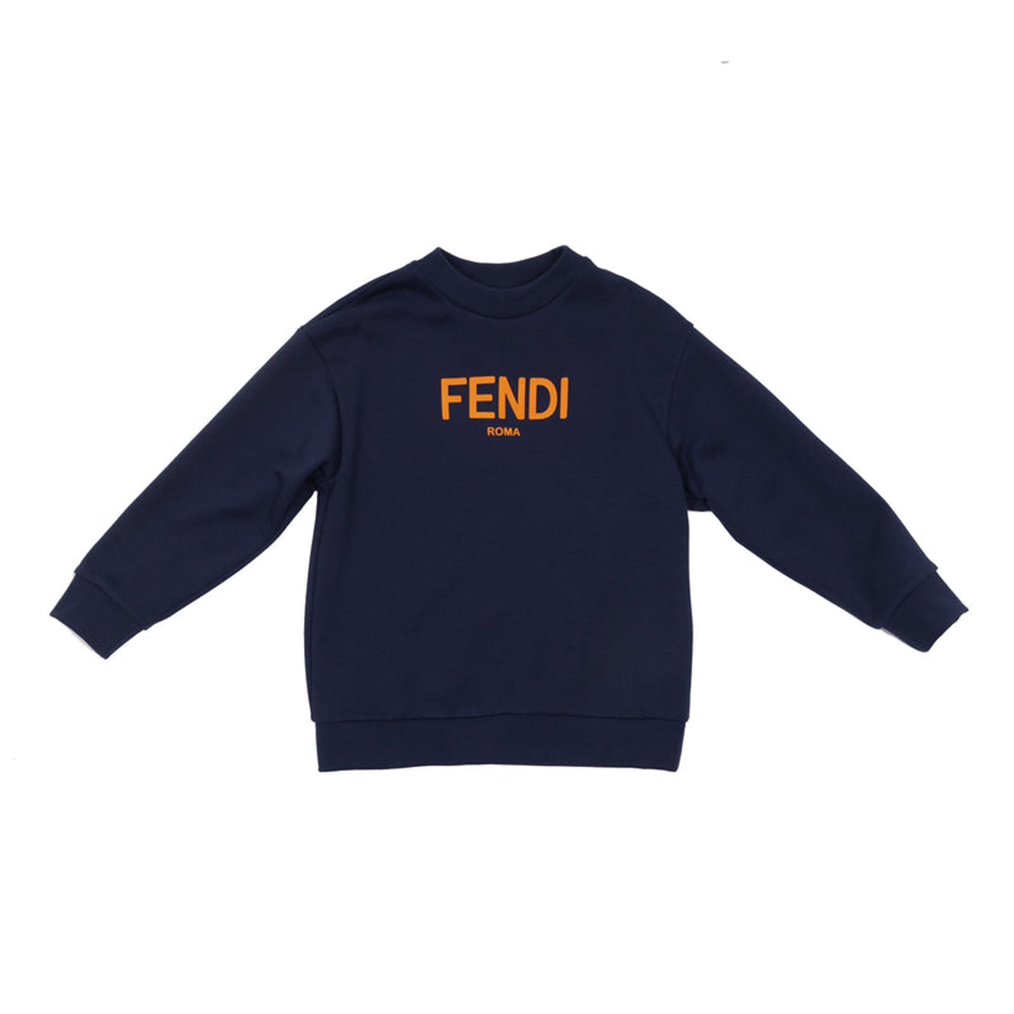 Fendi Boys Logo Sweatshirt Navy