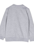 Moschino Baby Boys Logo Sweater in Grey