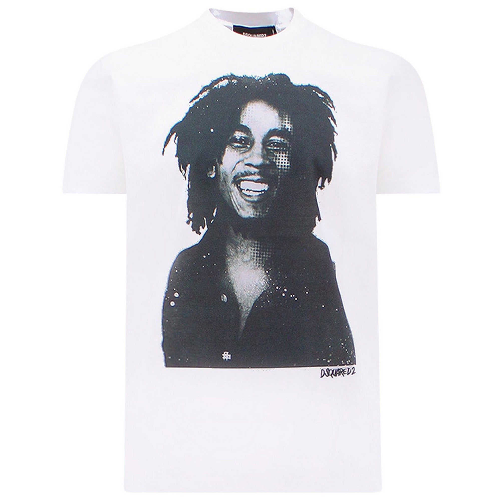 Dsquared2 Mens Bob Marley T-shirt White