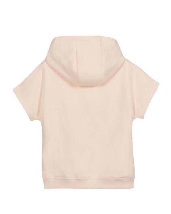 Chloé Girls Short Sleeve Hoodie Pink