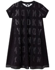 DKNY Girls Black Logo Dress Set