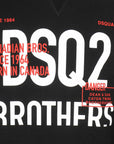 Dsquared2 Men's Graphic "Brothers" Print Sweatshirt Black