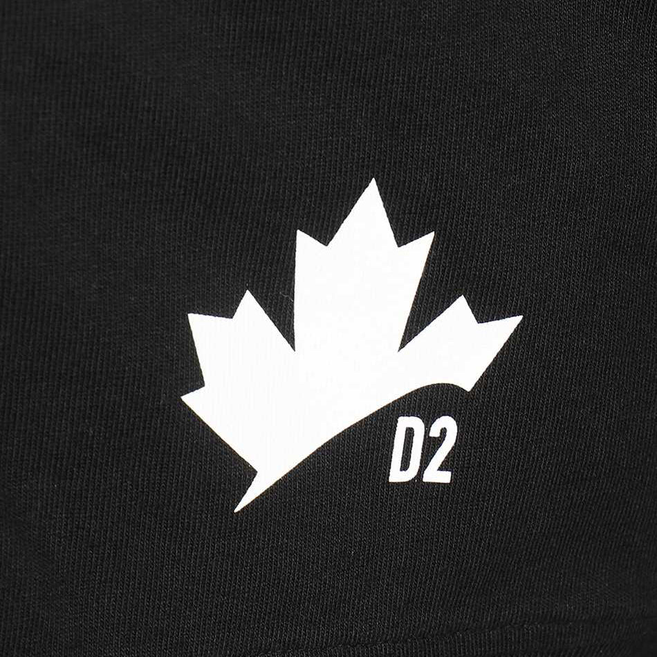 Dsquared2 Men&#39;s Leaf Zip Jacket Hoodie Black