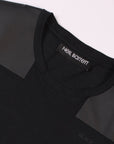 Neil Barrett Men's Leather Patch T-Shirt Black