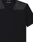 Neil Barrett Men's Leather Patch T-Shirt Black