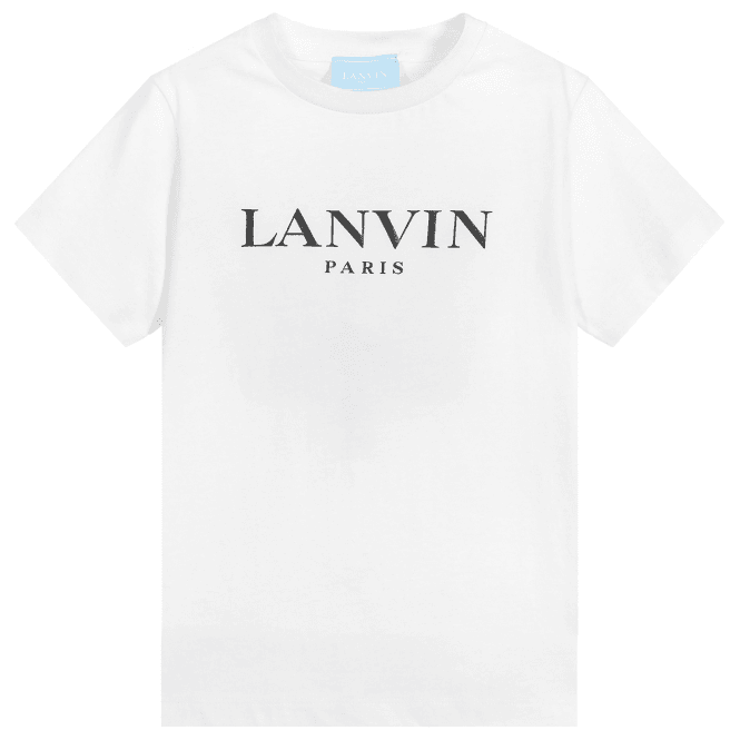 Lanvin Boys Logo T-Shirt White