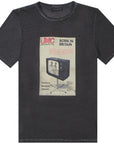 Neil Barrett Men's 'UMC' Graphic Print T-Shirt Grey