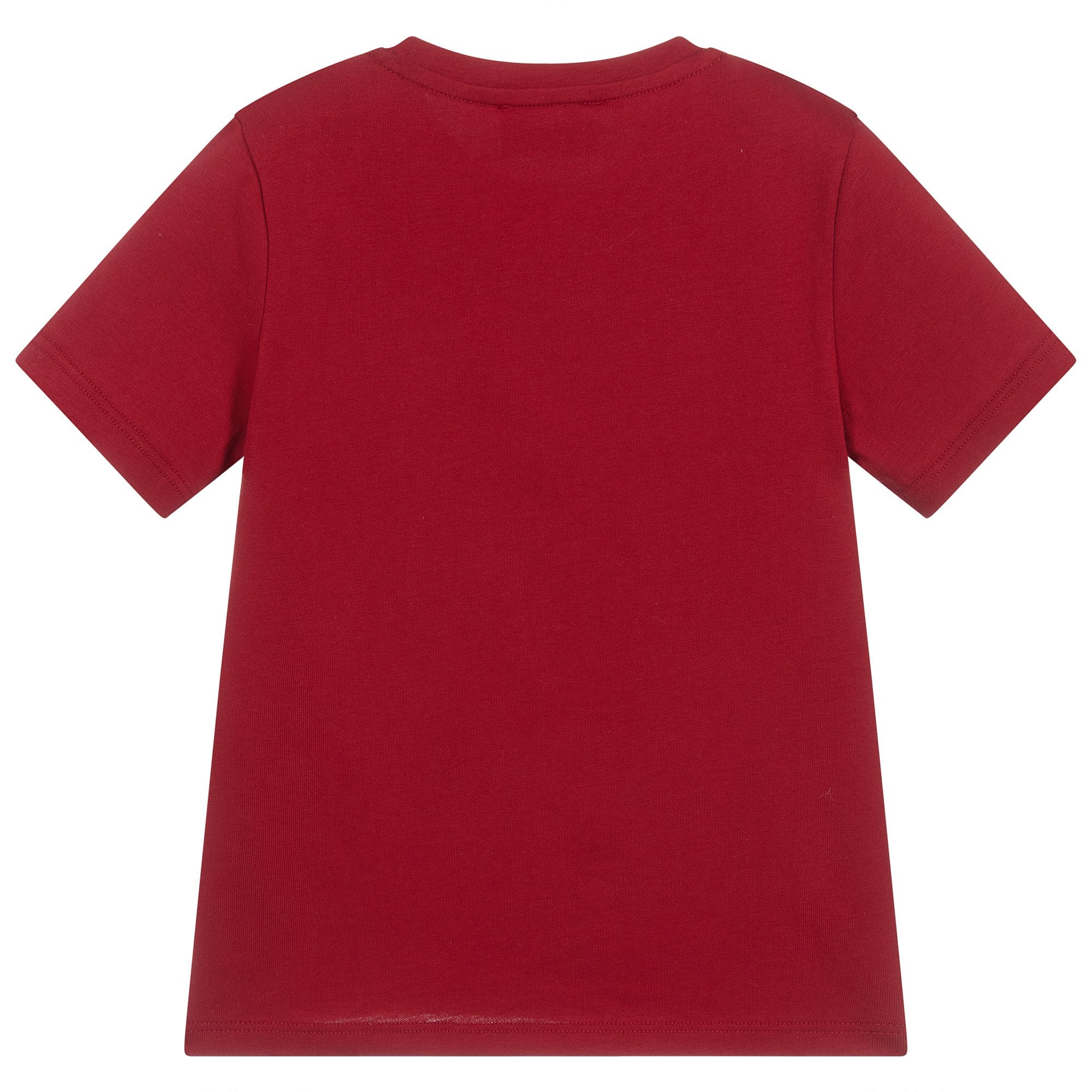 Young Versace Boys Medusa Logo Print T-Shirt Red