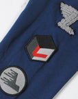 Lanvin Boys Badge Long Sleeve T-Shirt Burgundy