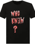 Neil Barrett Men's Who Knew Logo T-shirt Black